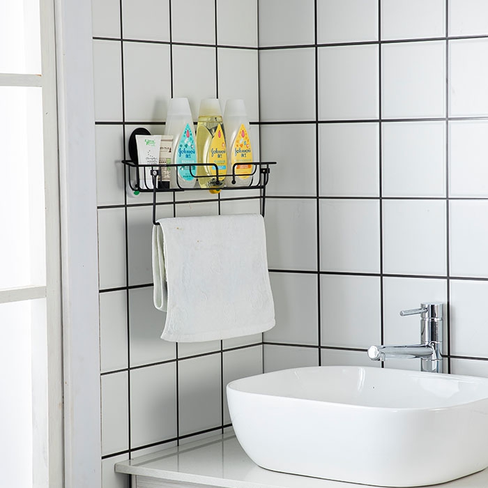 Multifunctional Powder Coated Stainless Steel  Bathroom Rack